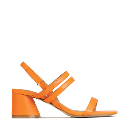 EOS Petella Tangelo Leather Summer Slingback Sandals