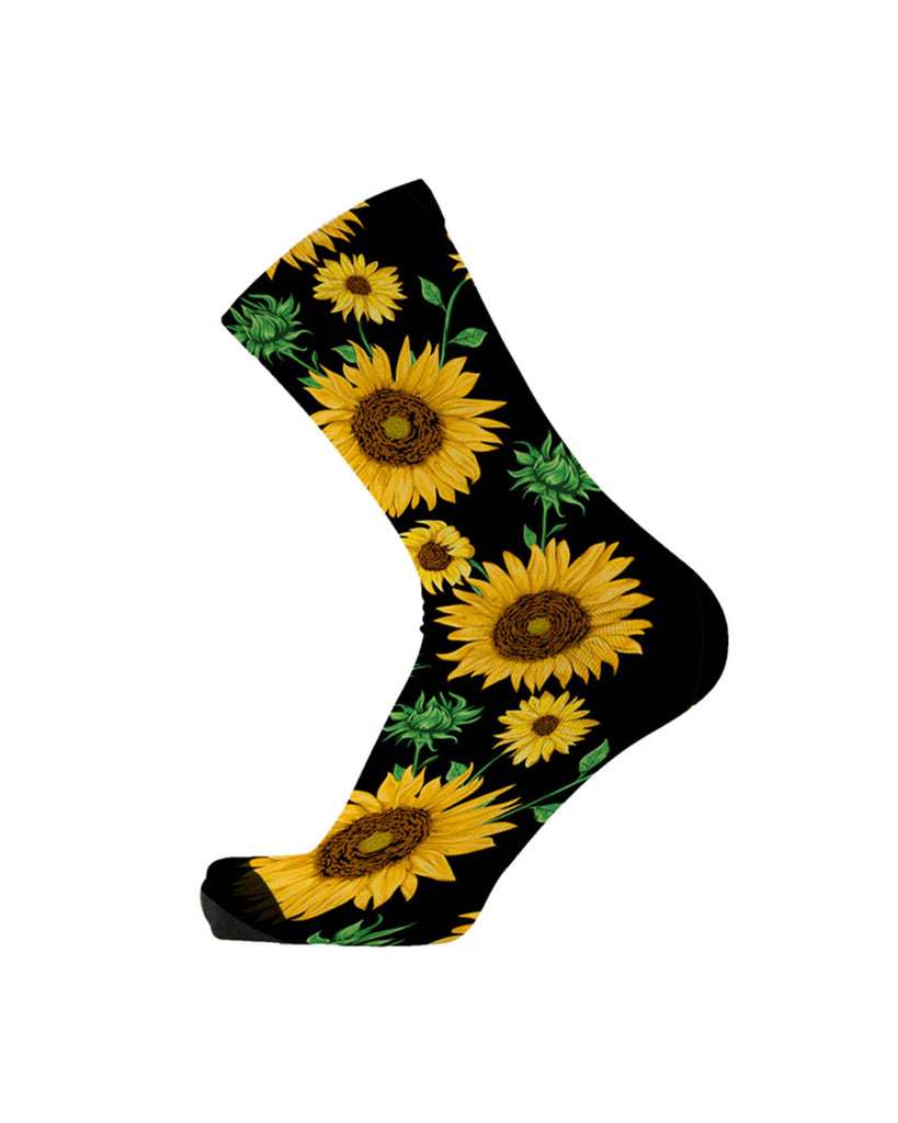Red Fox Sunflower Bloom Bamboo Socks