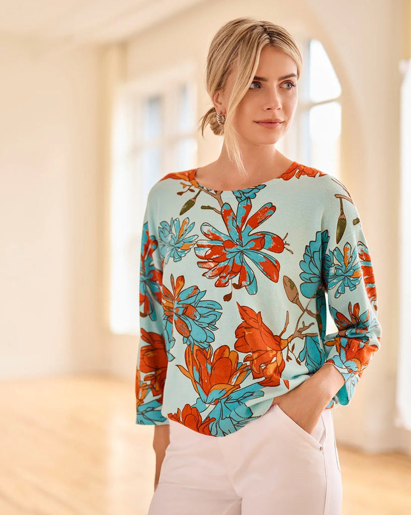 Tribal Crew Neck Sweater Oasis Print