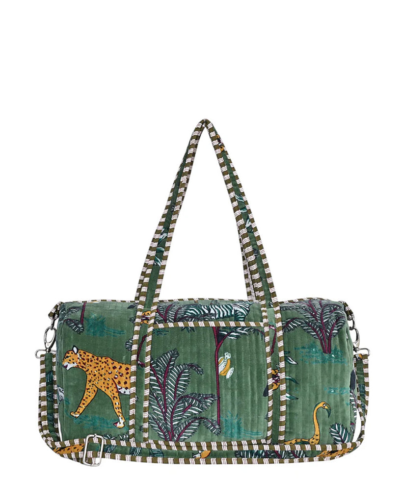 CYC Jungle Velvet Green Weekender Bag