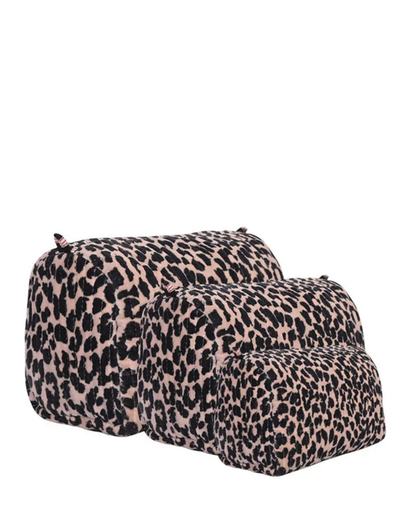 CYC Jungle Velvet Leopard Brown Travel Set 3 Piece