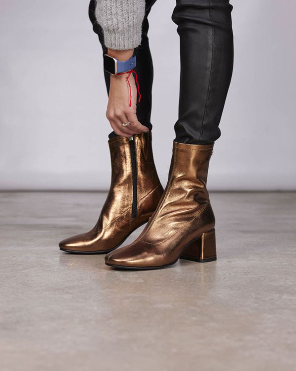 Giosseppo 70825 Evanton Bronze Leather Ankle Boot