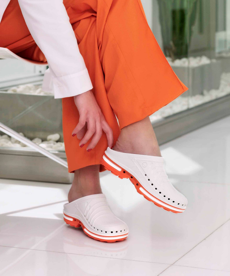 Wock Clog 01 Orange White
