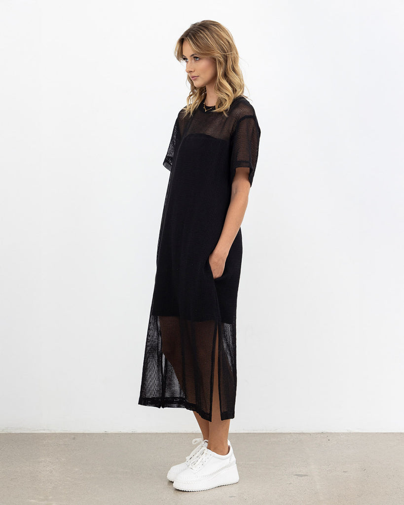 X.LAB Snapshot Chic Dress Mesh Black