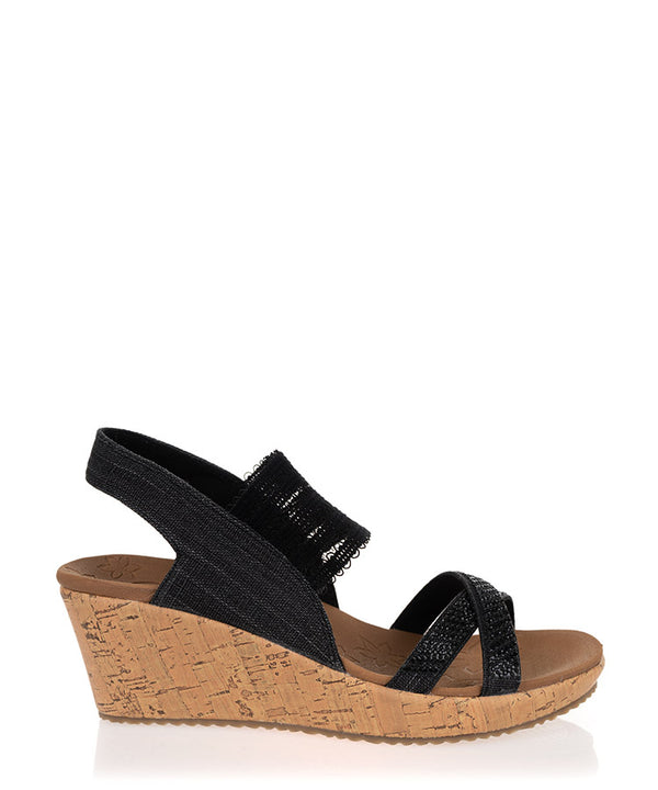 Skechers Beverlee Fancy Sips Black Sandal