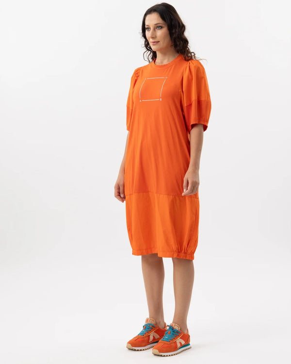 X.LAB The Dramatic Overcast Dress Orange