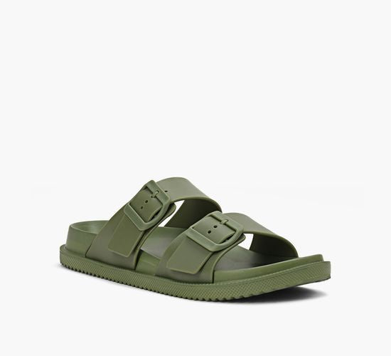 Lemon Jelly Elise Kaki Flat Slide