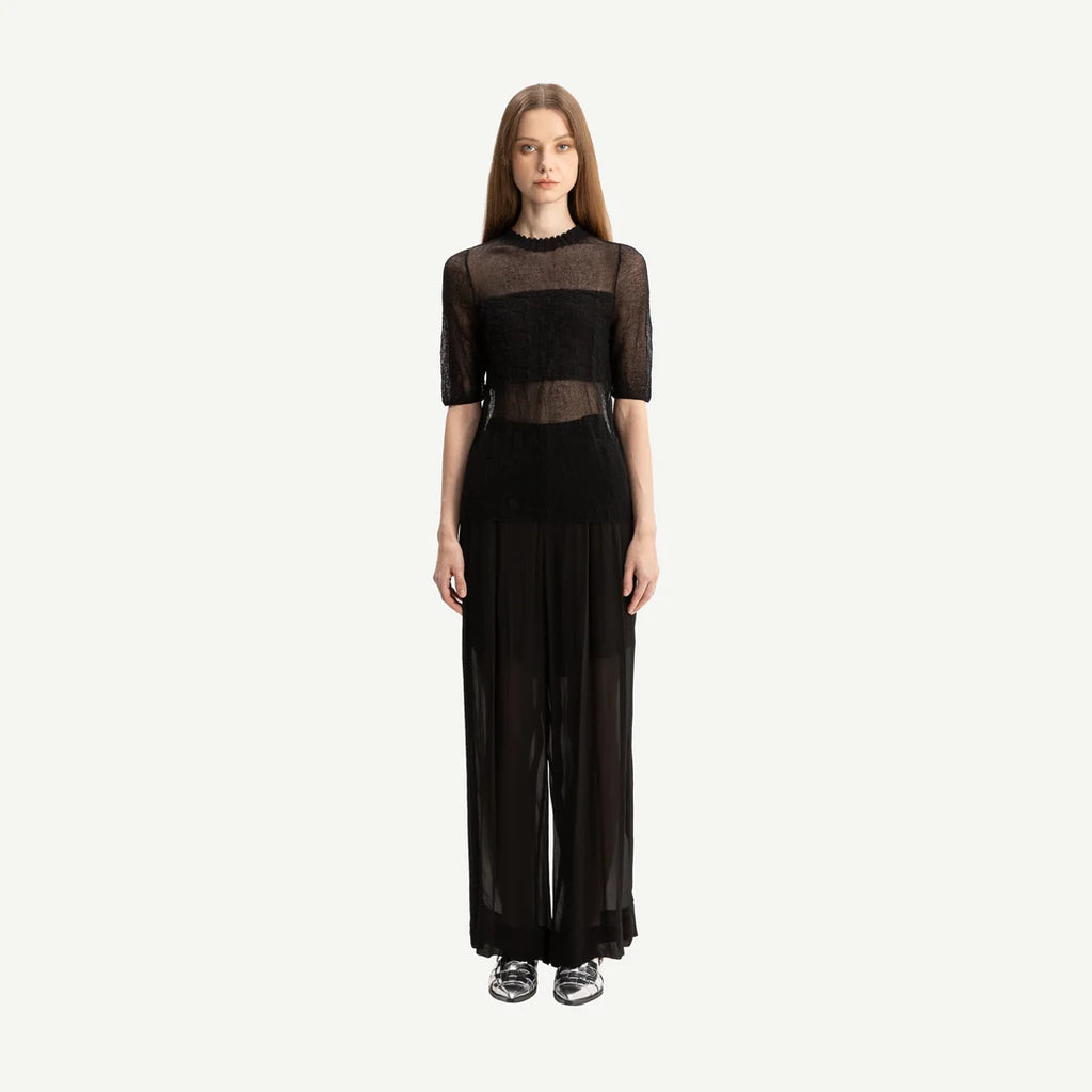 Bone & Arrow Malik Top Black
