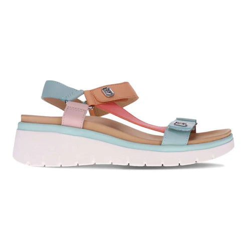 Mia Vita Candice Jade Multi Leather Comfort Sandal