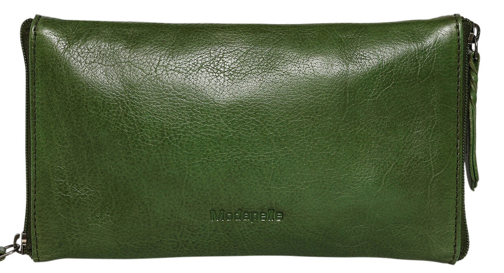 Modapelle 5977 Grass Green Leather Double Optical/Phone Case
