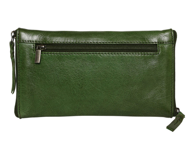 Modapelle 5977 Grass Green Leather Double Optical/Phone Case
