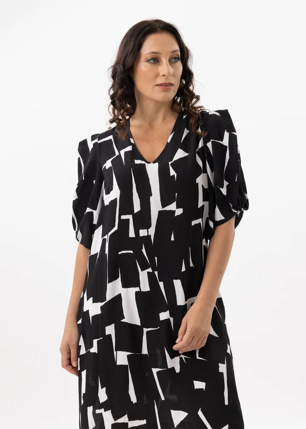 X LAB Stop Motion Dress Print