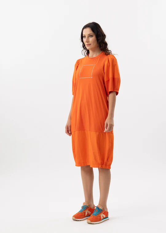 X LAB The Dramatic Overcast Dress Orange