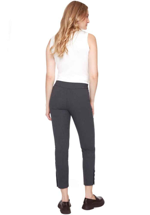 UP Pants Mist Side Slit Techno Ankle Pant Grey