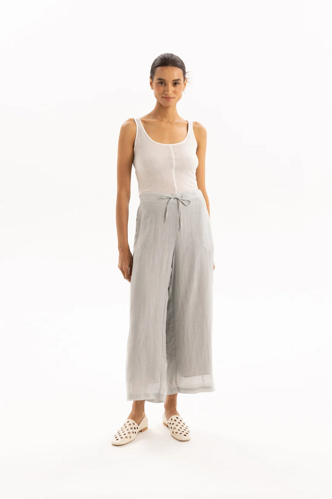 Two by Two Milly Pants Silver Linen