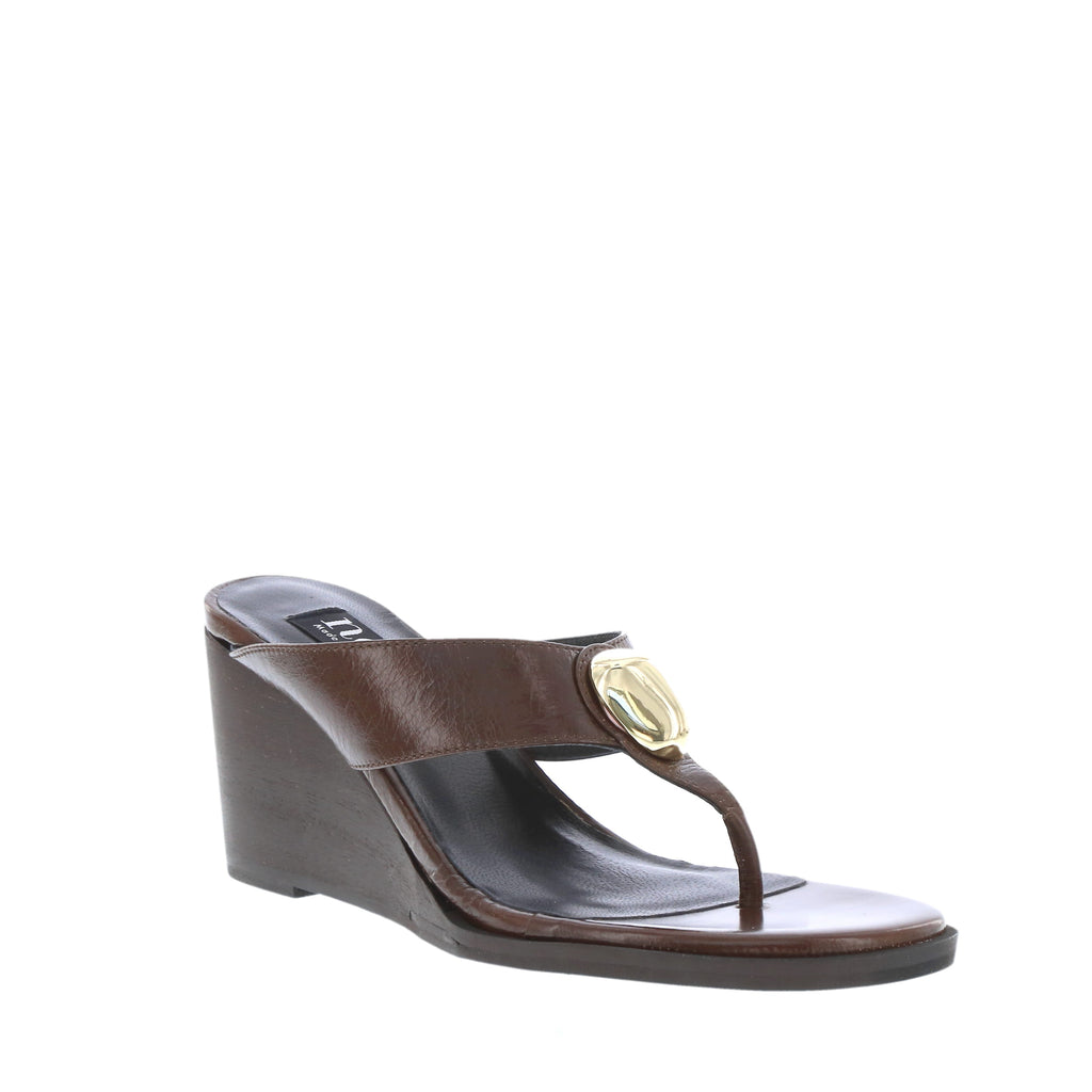 Neo AG26092 Greta Chocolate Leather Wedge