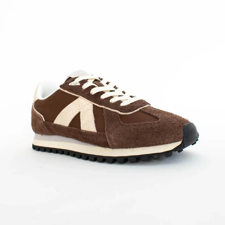 ASFVLT GATE 093 Brown Tan Gold Leather Sneaker
