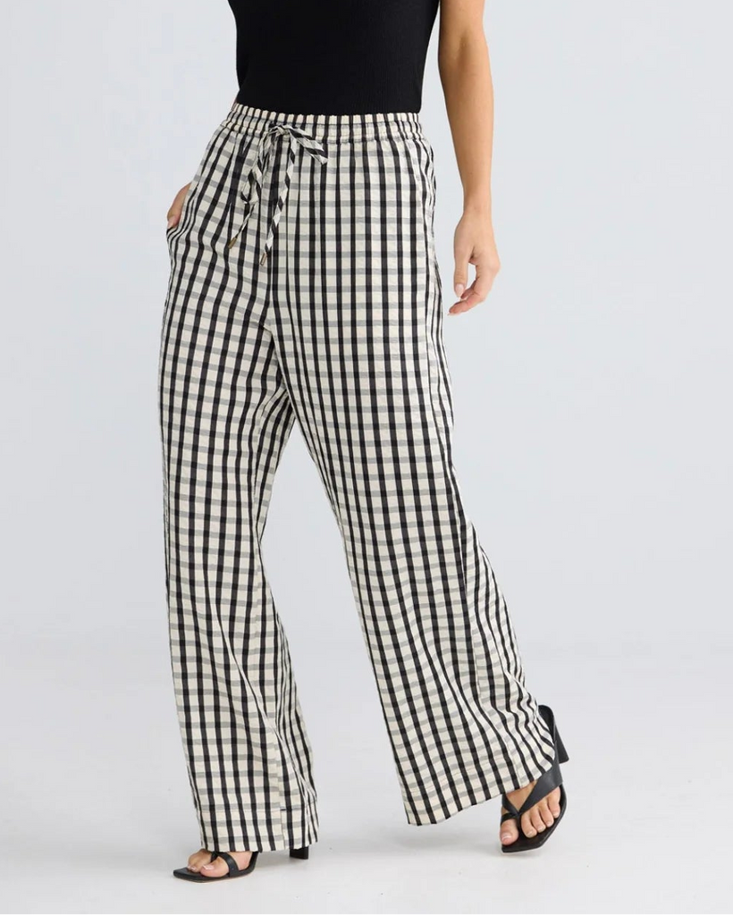 Brave & True Jude Pant Black Gingham