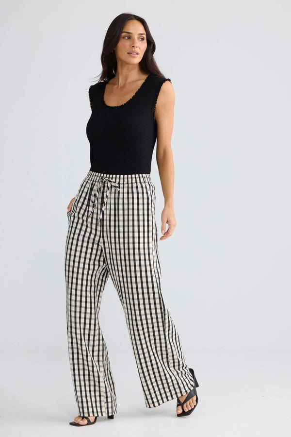 Brave & True Jude Pant Black Gingham