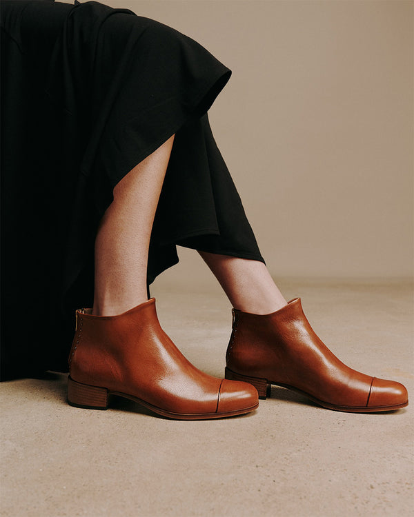 Beau Coops Beau/5 Ankle Boots Cognac Leather