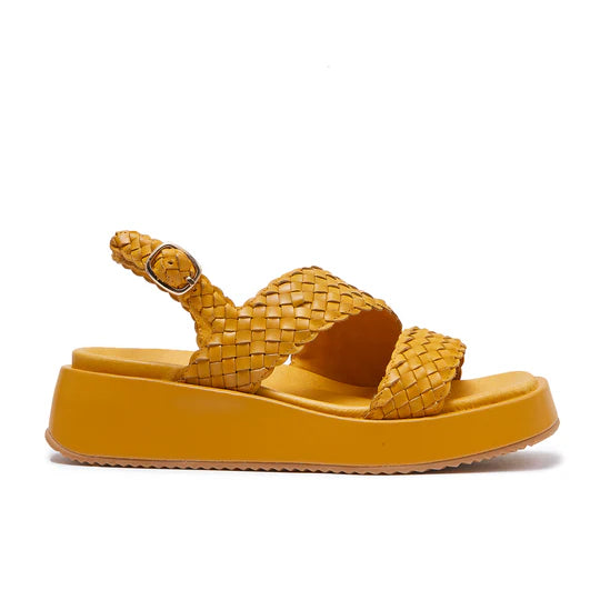 Minx Braider Sunflower Woven Leather  Sandal