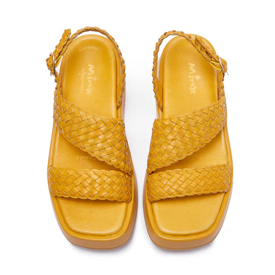 Minx Braider Sunflower Woven Leather  Sandal