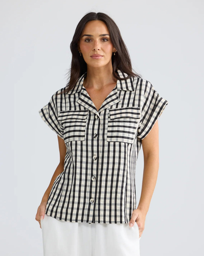 Brave & True Portia Shirt Black Gingham