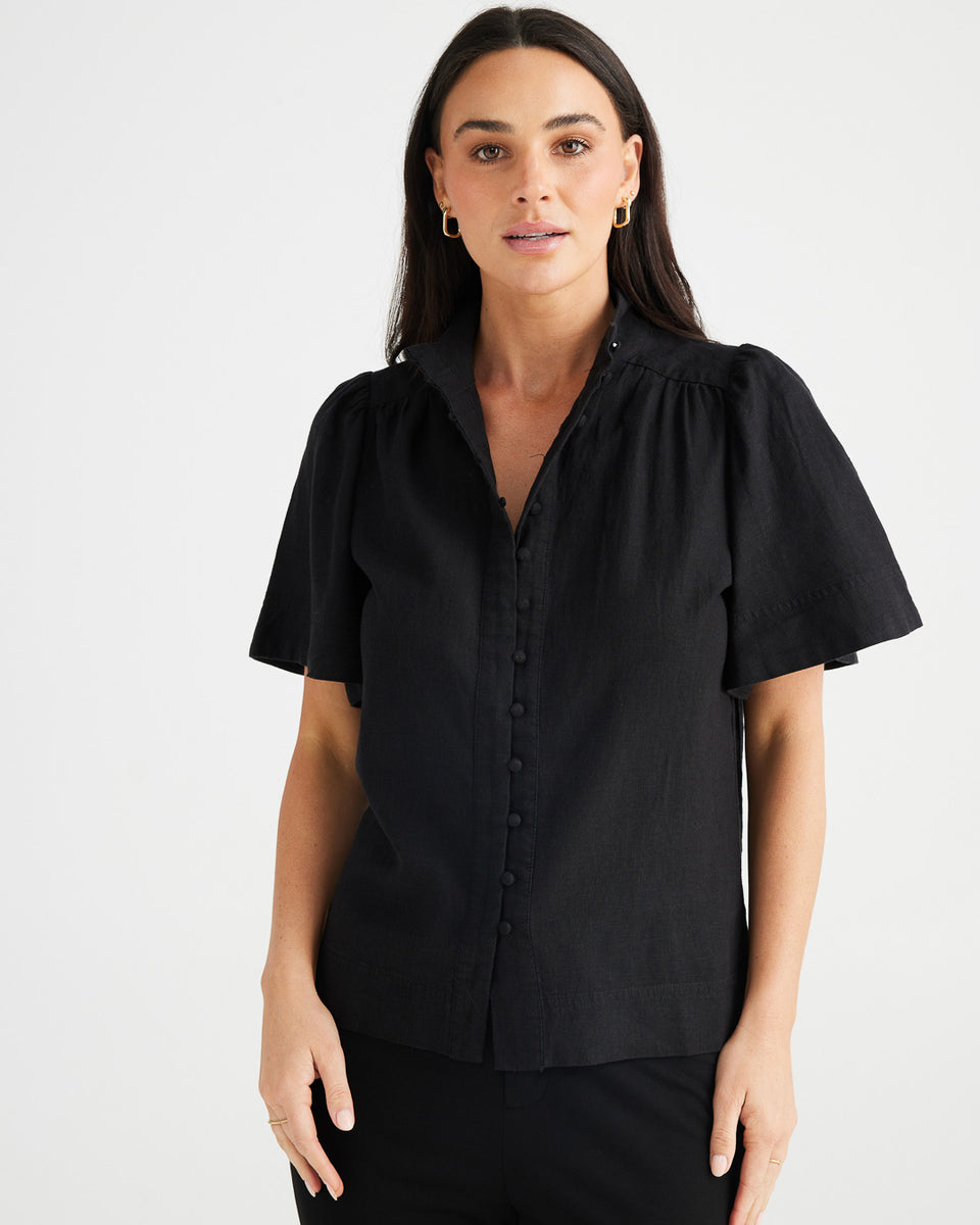 Brave & True Penelope Top Black – Mavis & Mick - Women Fashion & Shoes