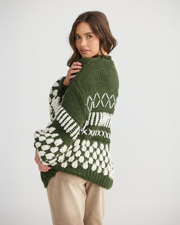Talisman TA25132/1 Colorado Knit Khaki/ Off White