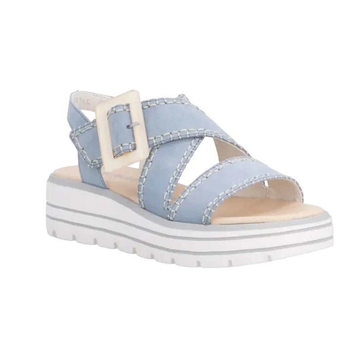Remonte D3N51-10 Wyler Blue Leather Sandal