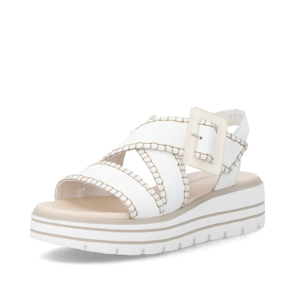 Remonte D3N51-80 Wyler White Leather Sandal