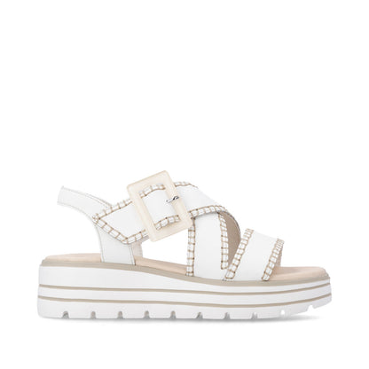Remonte D3N51-80 Wyler White Leather Sandal