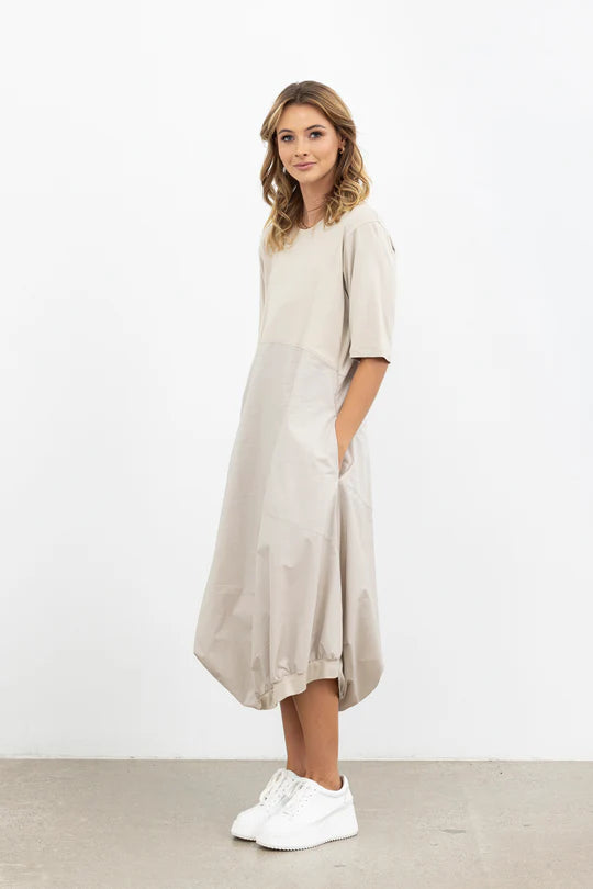 X LAB Dynamic Drape Dress Ivory