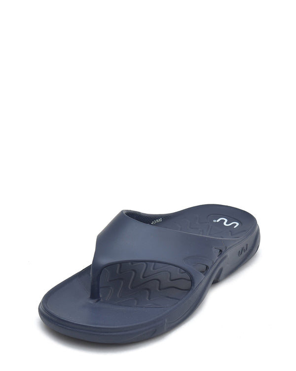 Doubleu Roma Mens Jandal Navy Blue