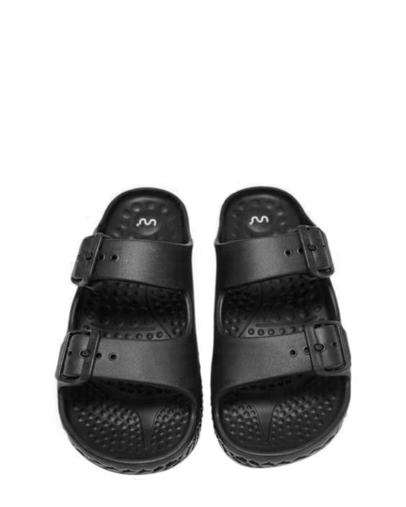 Doubleu Sakura Black Platform Slide