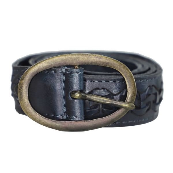Kompanero Dubai French Navy Leather Belt