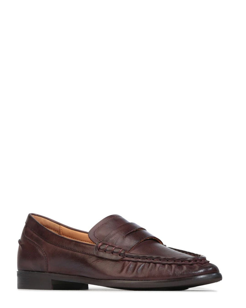 EOS Gana Chestnut Leather Loafer