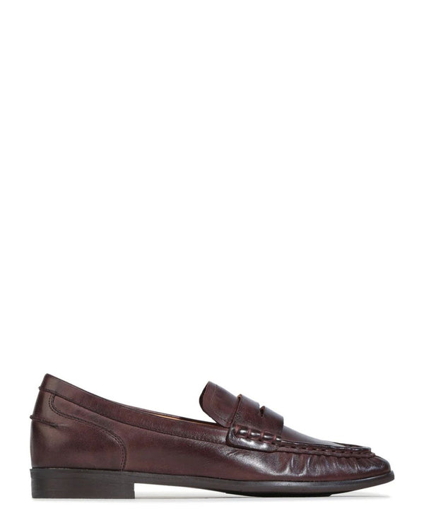 EOS Gana Chestnut Leather Loafer