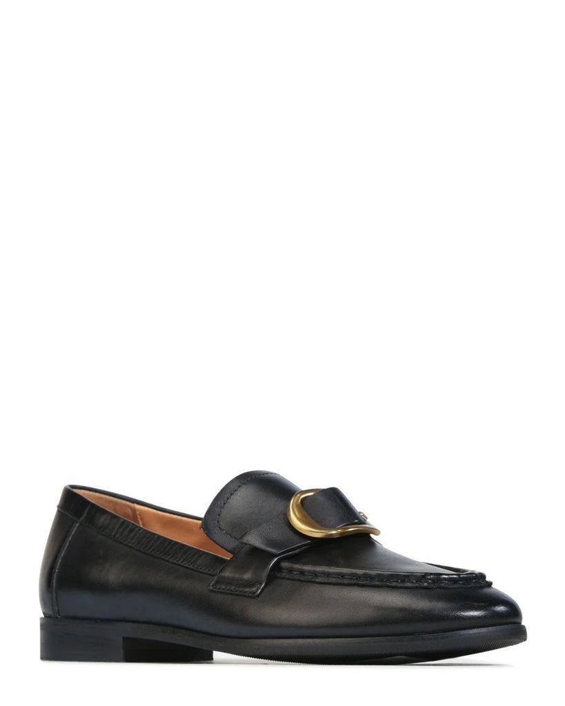 EOS Ganten Black Leather Loafer