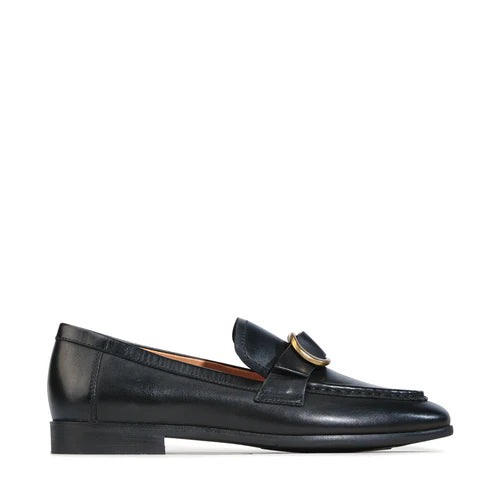 EOS Ganten Black Leather Loafer