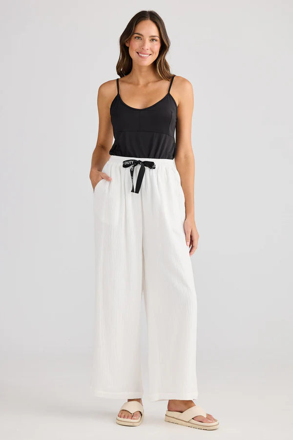 Holiday HC25185-1 Coral Pant White