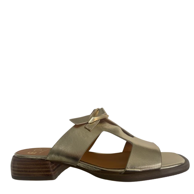 EOS Ikami Soft Gold Leather Slide