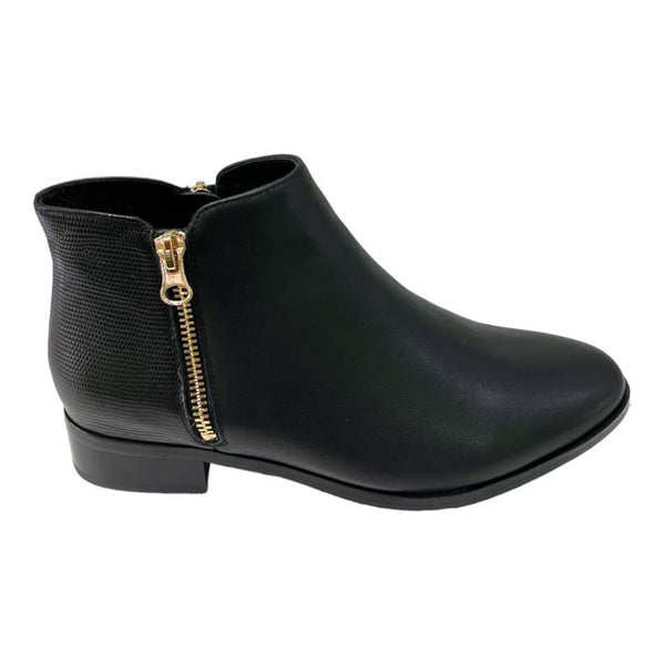 Chrissie Deluxe Black Low Ankle Boot