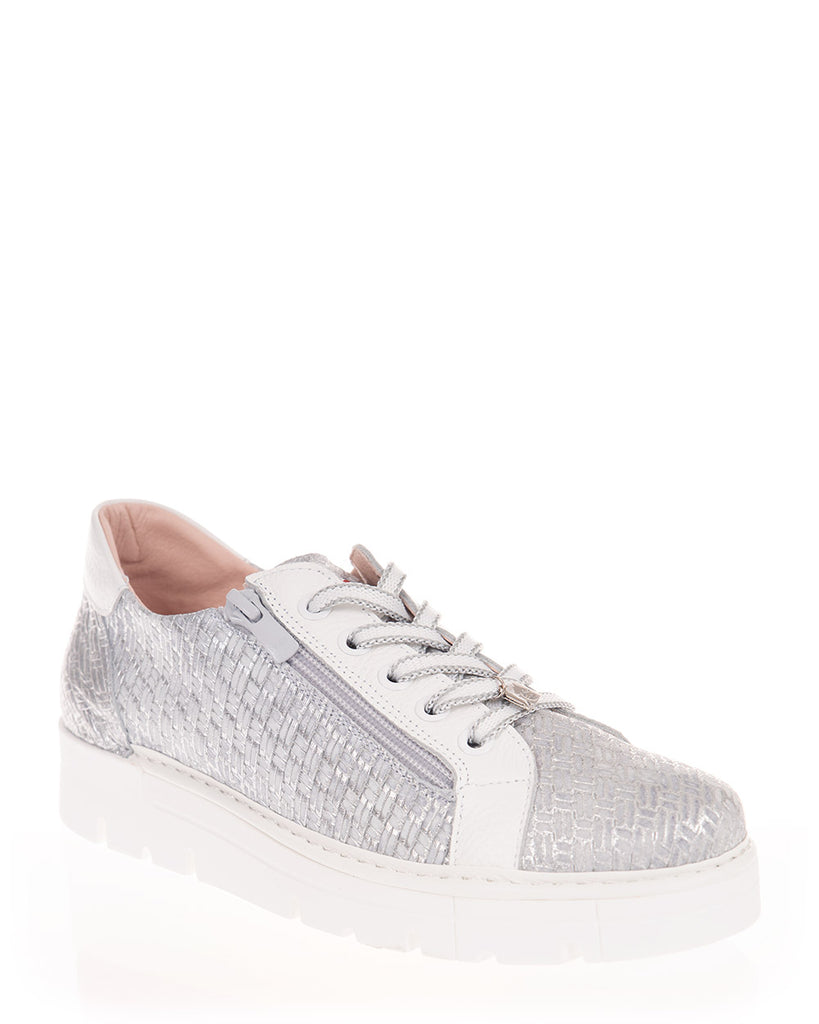 Jose Saenz 2001 CR-BG Plat- Blanc Leather Sneaker