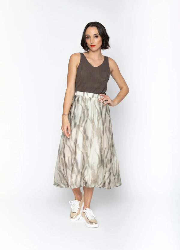 Blacklist Narla Skirt Dune Print