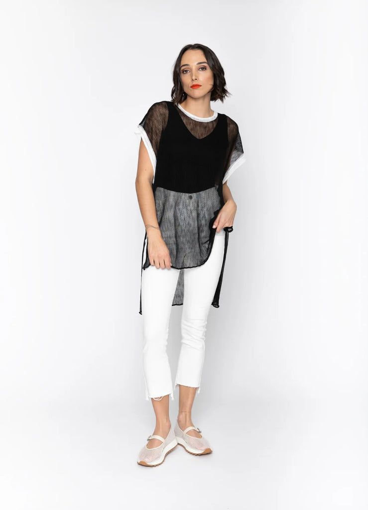 Blacklist Lorenza Tunic Black/ White Trim