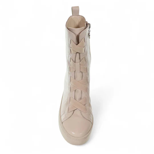 Minx Katerina Almond Leather Boot Almond Sole