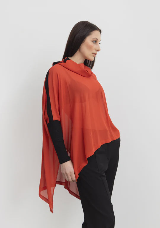 X LAB 631 Logic Reasoning Top Orange/Black