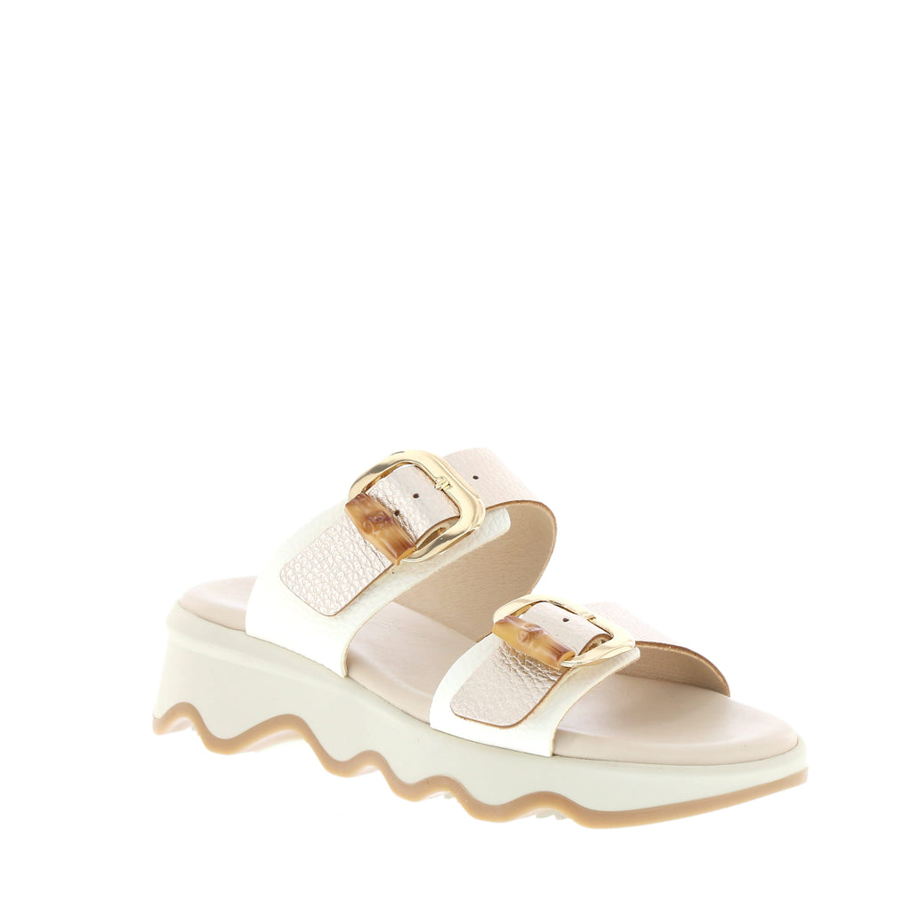 Nu X Neo Cecilia Latte Leather Slide