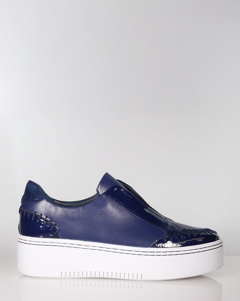 Minx Cosmic Navy Leather Sneaker